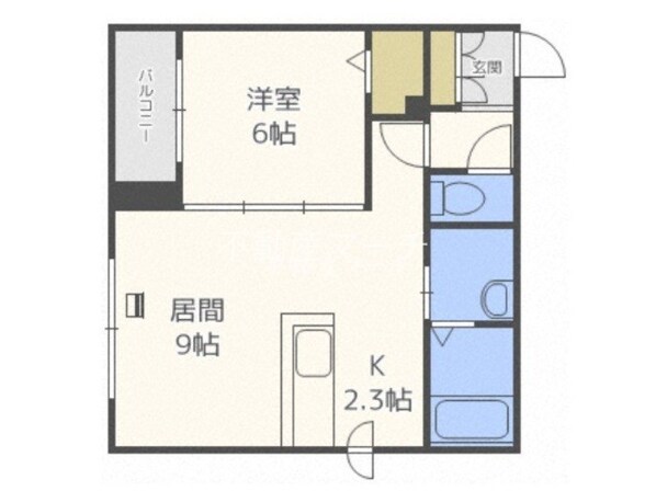 麻生駅 徒歩5分 4階の物件間取画像